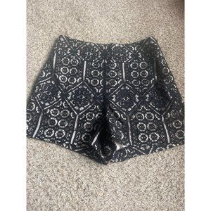 Marciano by Guess High Waisted black lace short Size 2